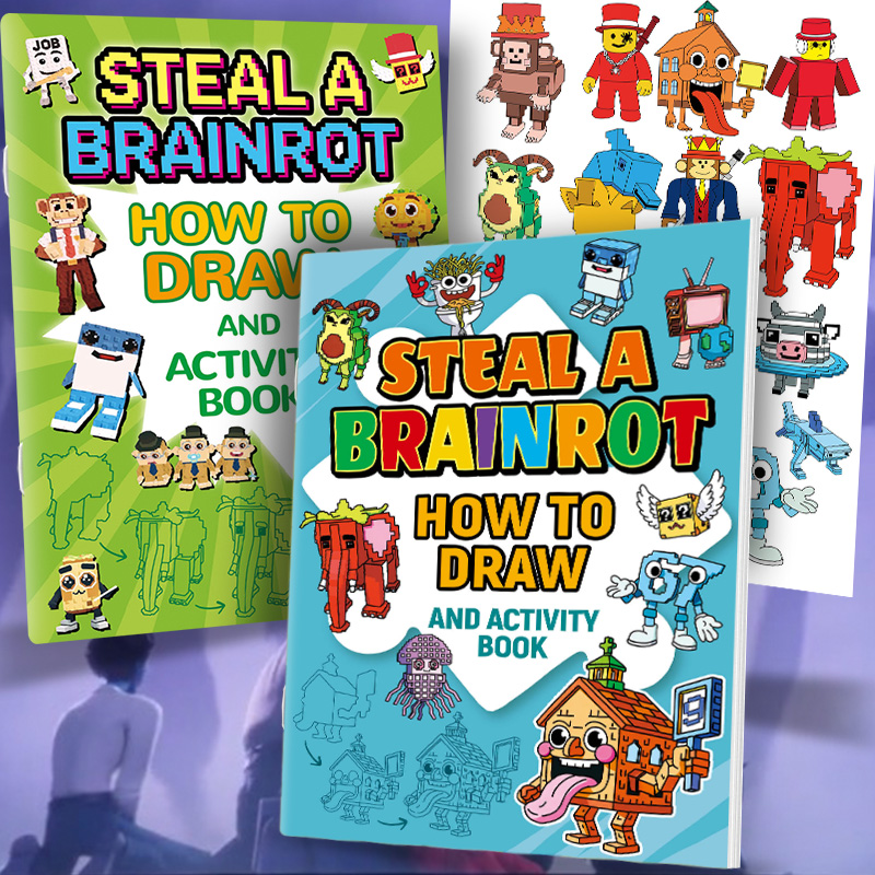 Badminton Meme - วิธีการวาดภาพ: หนังสือกิจกรรม Steal a Brainrot: โครงการที่ทำได้ง่ายตามขั้นตอน