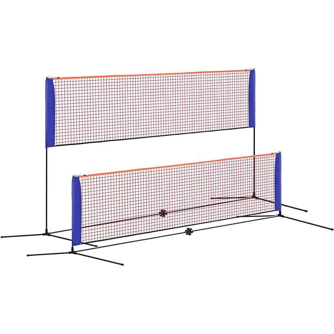 Badminton Area - ตาข่ายแบดมินตันแบบพกพา ขนาดเล็ก กว้าง 4.1 เมตร ตาข่ายเทนนิส