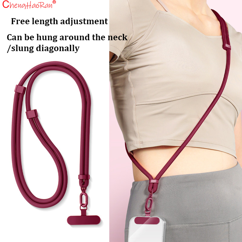 String Tension Clip - สายคล้องโทรศัพท์แบบปรับได้อเนกประสงค์ 1 ชิ้น สายคล้องคอแบบไขว้ สายคล้องเคสโทรศัพท์แบบยาว พร้อมคลิปหนีบ