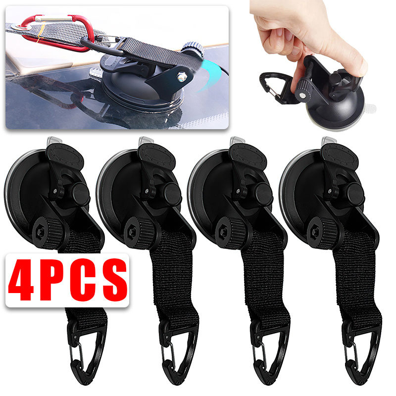 2/4 Pcs รถเต็นท์ดูดถ้วยกลางแจ้ - String Tension Clip บทวิจารณ์และราคา