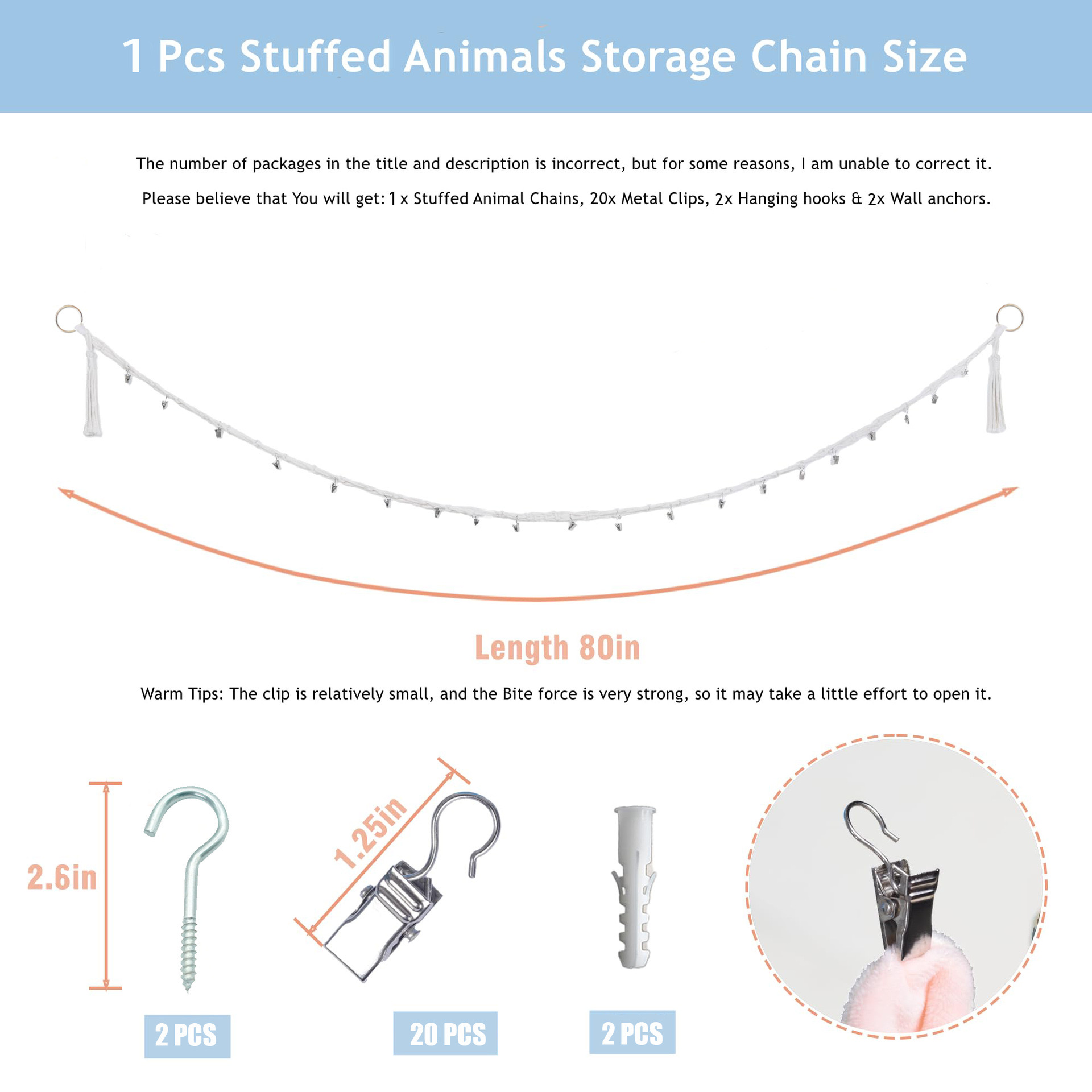 เชือกเก็บของรูปสัตว์ทำจากผ้าฝ้ - String Tension Clip บทวิจารณ์และราคา
